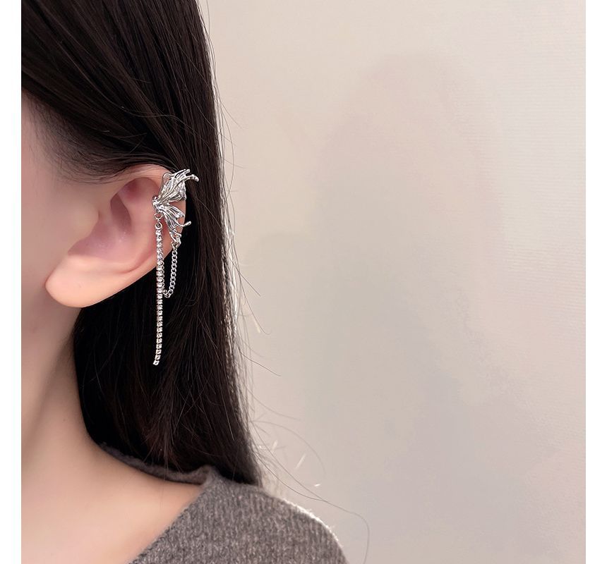Ear Butterfly Cuff Chained