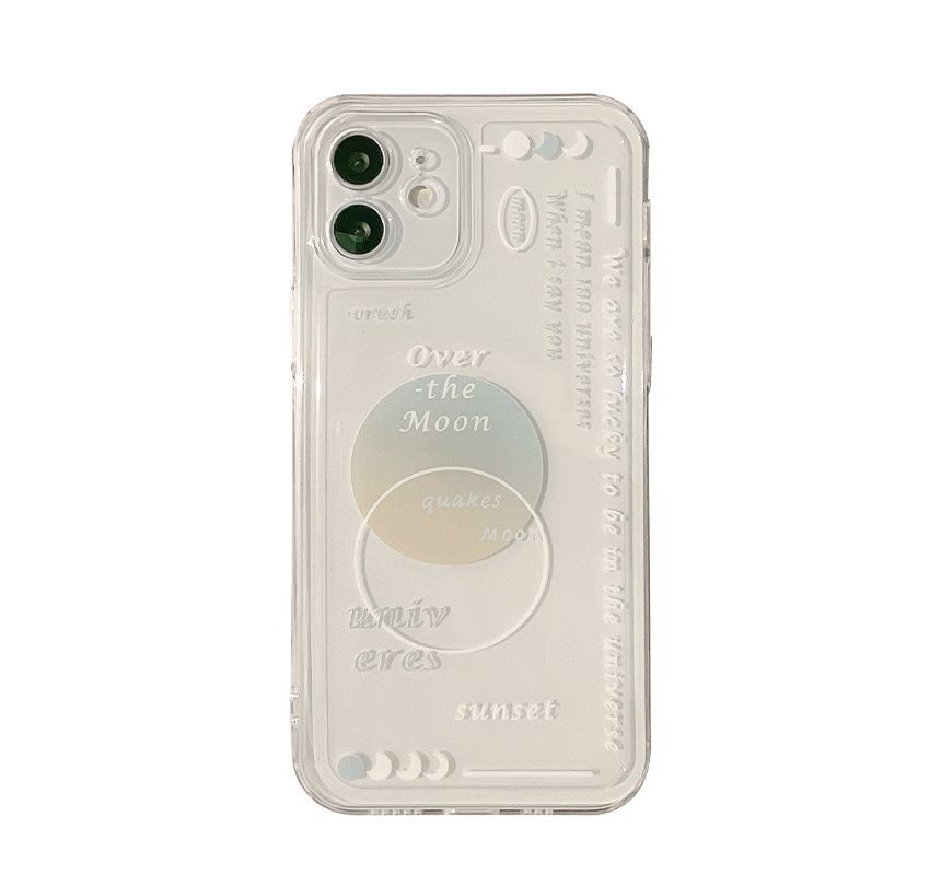 Case Transparent Lettering Phone