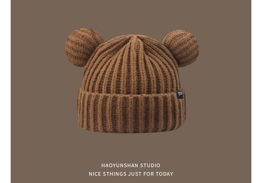 Knit Bear Beanie Ear