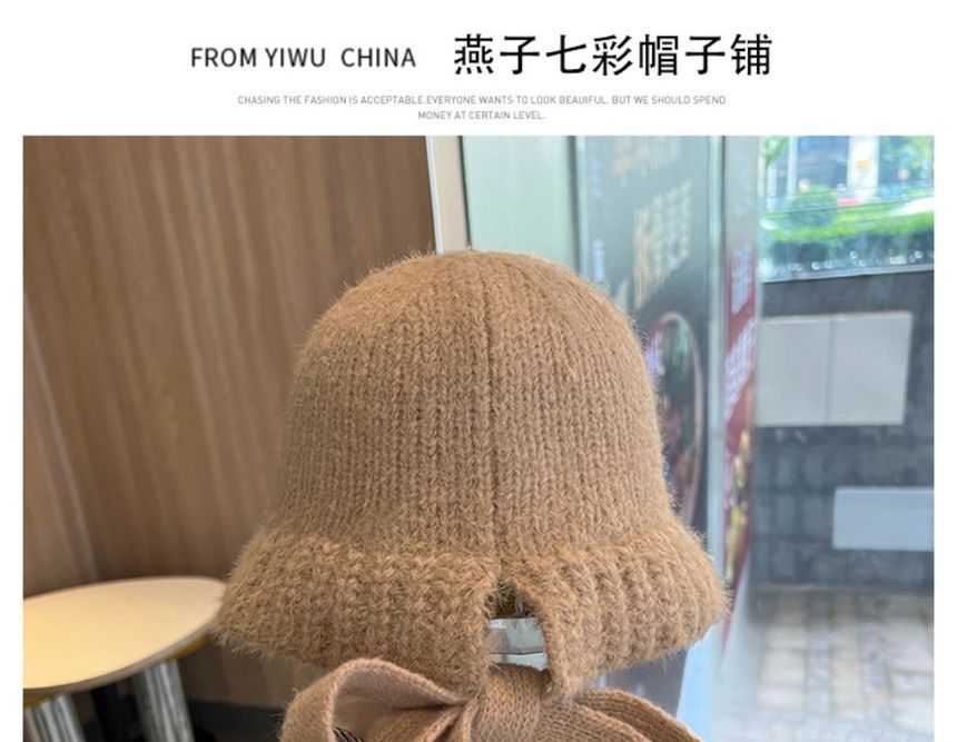 Bow Knit Beanie