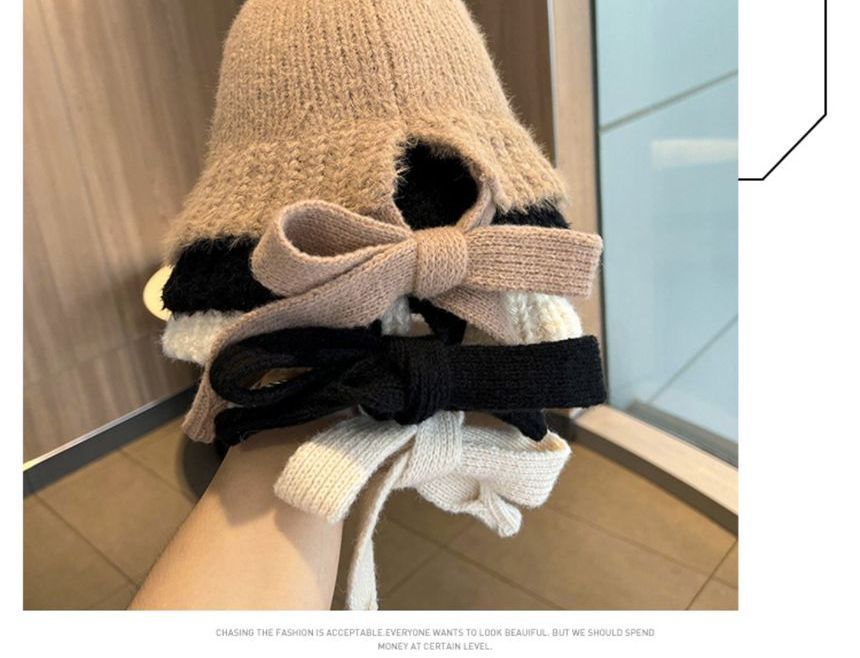 Bow Knit Beanie