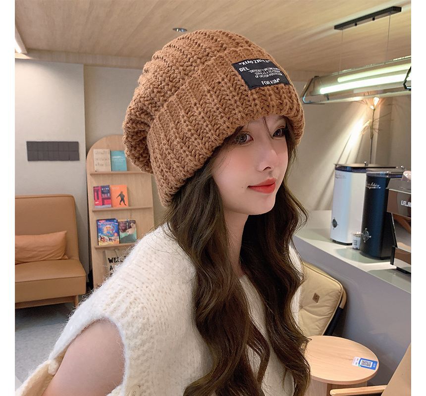 Cable Knit Beanie Applique