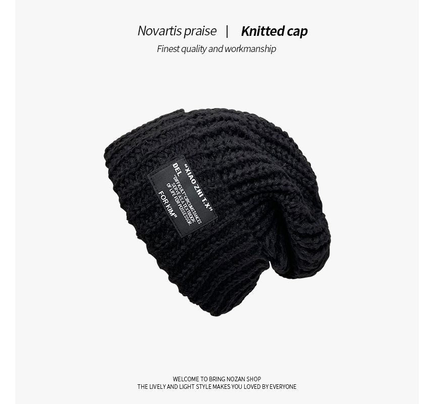 Cable Knit Beanie Applique