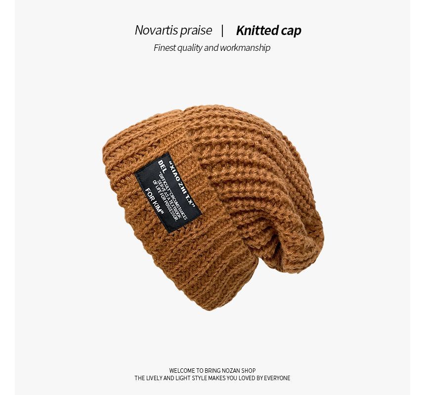 Cable Knit Beanie Applique