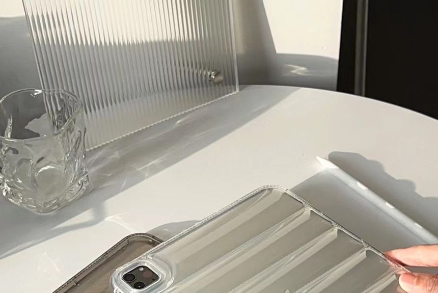 Transparent Textured iPad Case