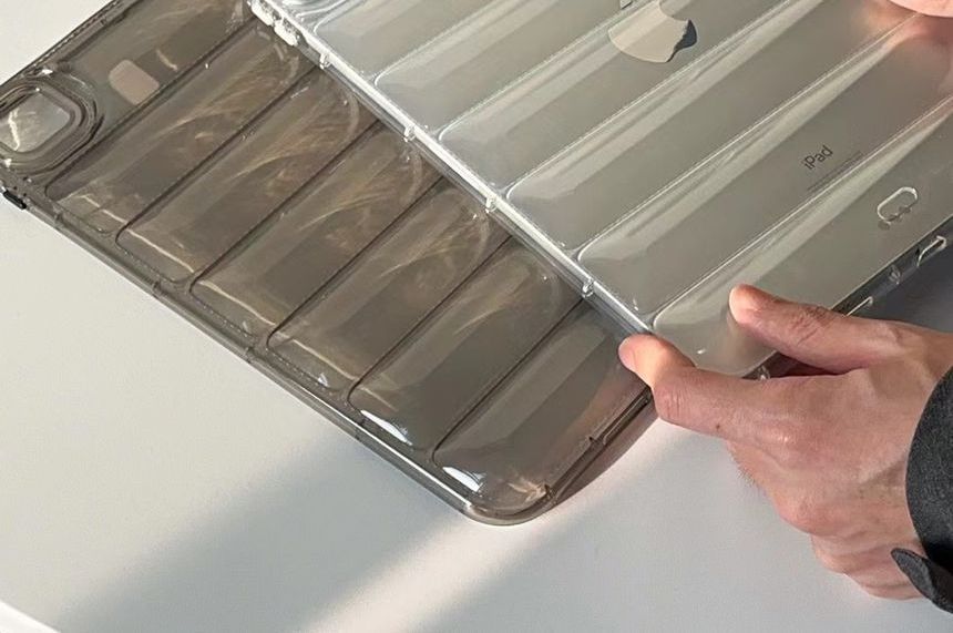 Transparent Textured iPad Case