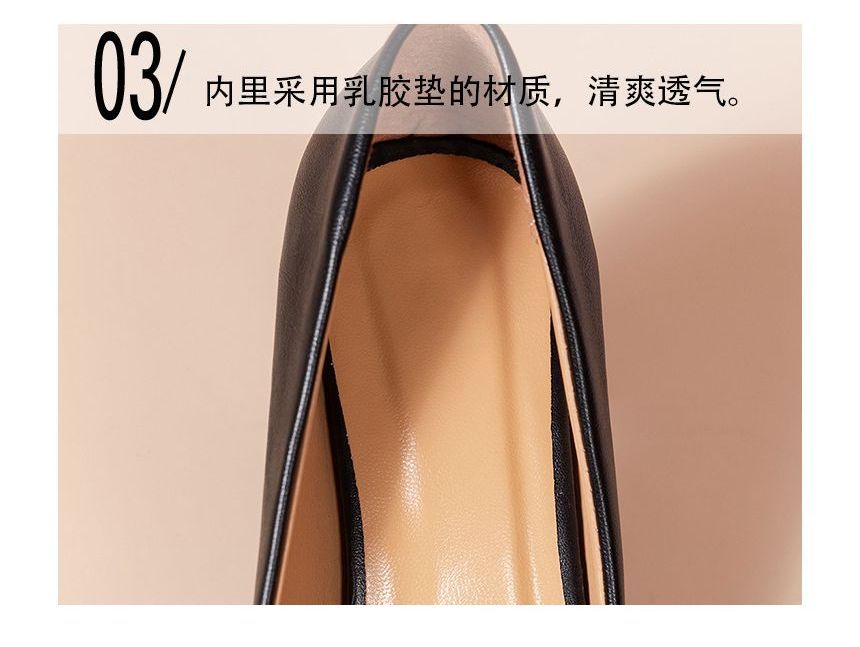 Block-Heel Pointed Pumps