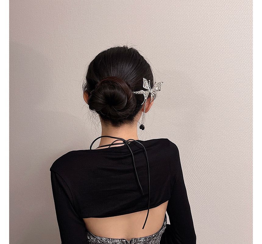 Hair Stick Alloy Butterfly
