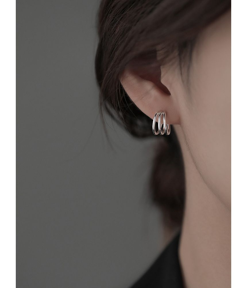 925 Sterling Silver Layered Earring