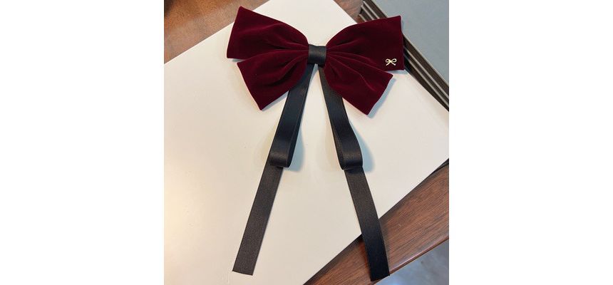 Bow Velvet Hair Clip