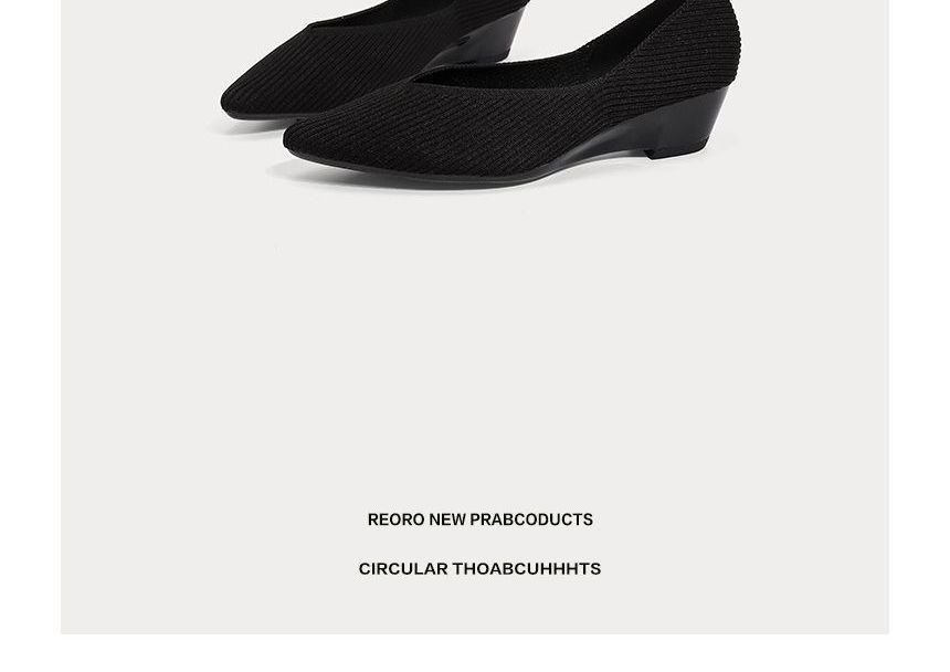 Pointed Wedge-Heel Pumps
