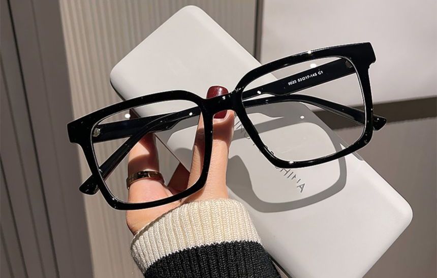 Square Blocking Frame Blue Light Eyeglasses