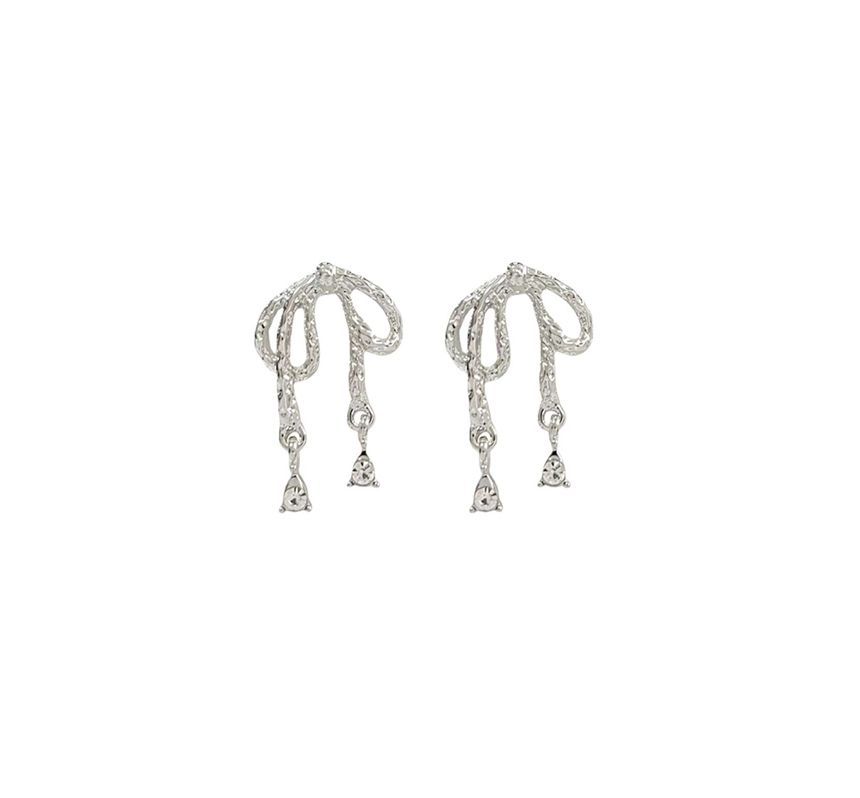 Bow Alloy Earring