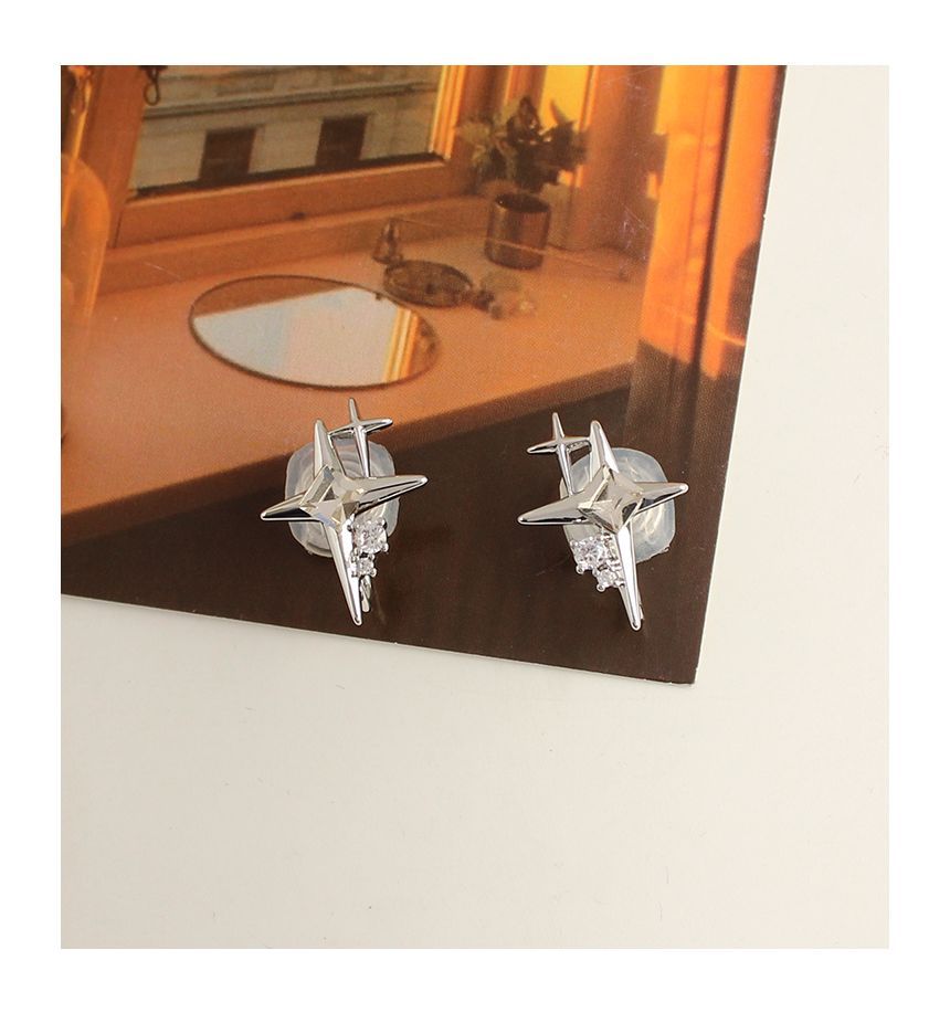 Alloy Star Earring Rhinestone