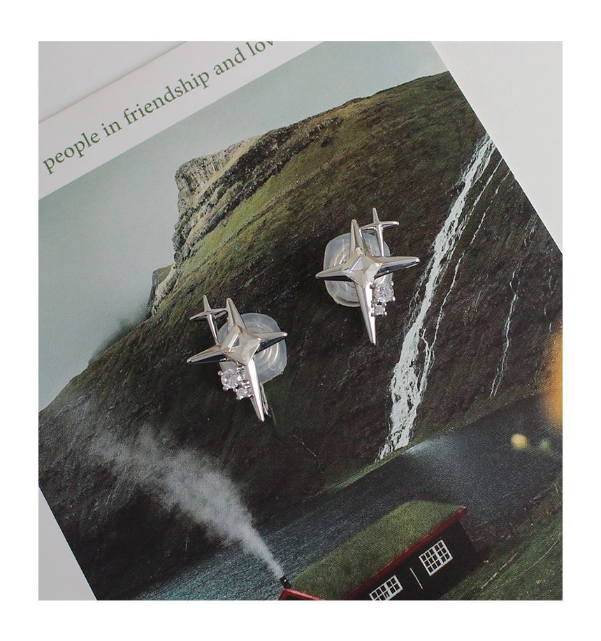 Alloy Star Earring Rhinestone