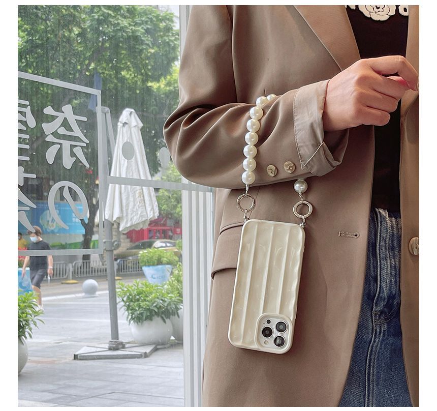 Faux Case Pearl Phone Chain