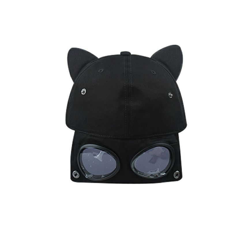 Cap Ear Goggles Baseball Aviator Cat with