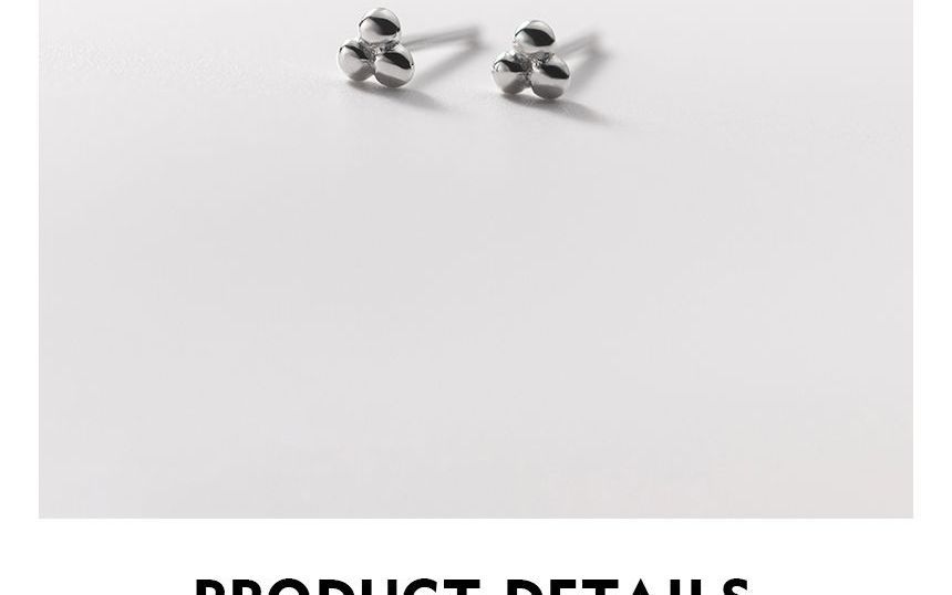 Bead Sterling Silver Stud Earring