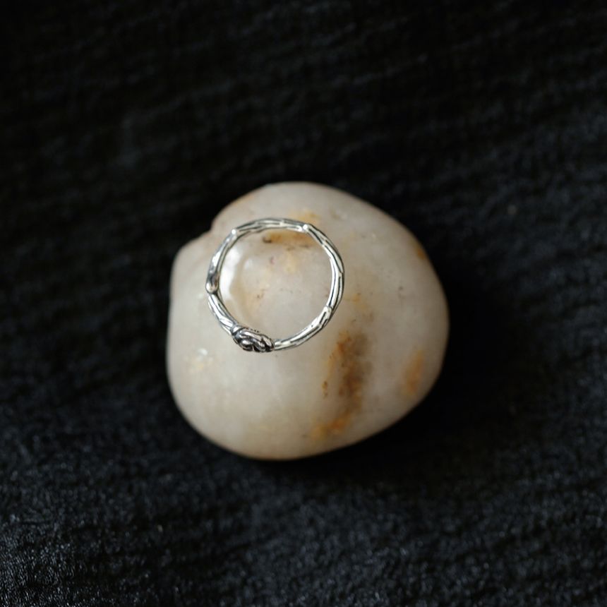 Ring Silver Open Rose Sterling