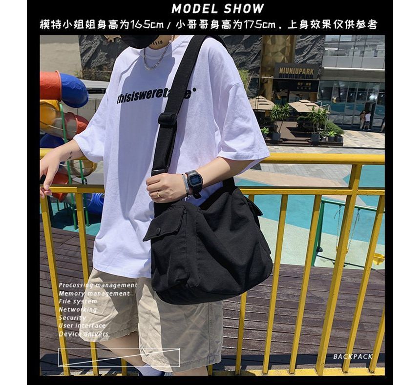 Bag Plain Crossbody Canvas