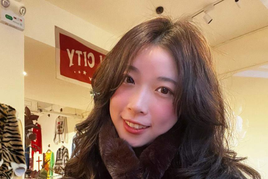 Panel Beret Houndstooth