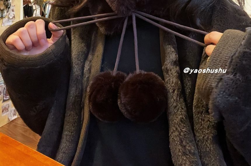 Panel Beret Houndstooth