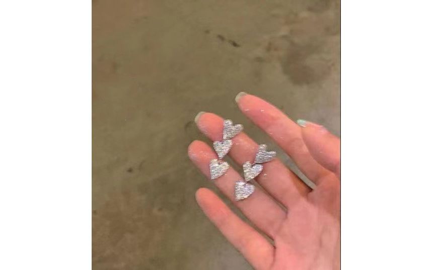 Alloy Heart Dangle Earring