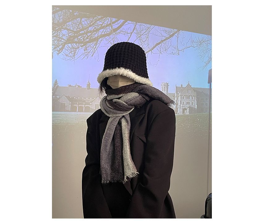 Cloche Knit Hat Trim Fluffy