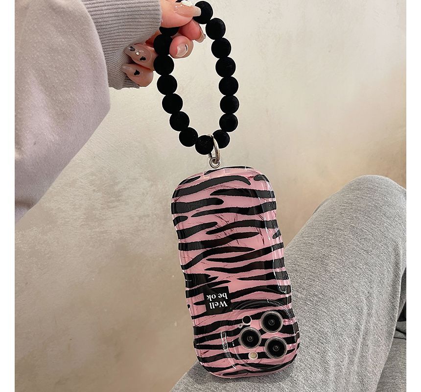 Chain Case Hand Phone Zebra Print
