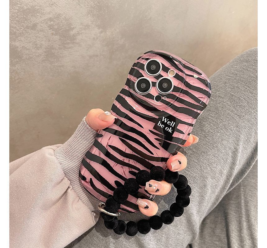 Chain Case Hand Phone Zebra Print
