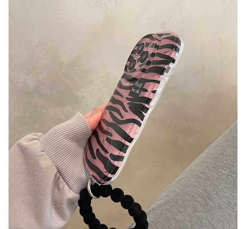 Chain Case Hand Phone Zebra Print