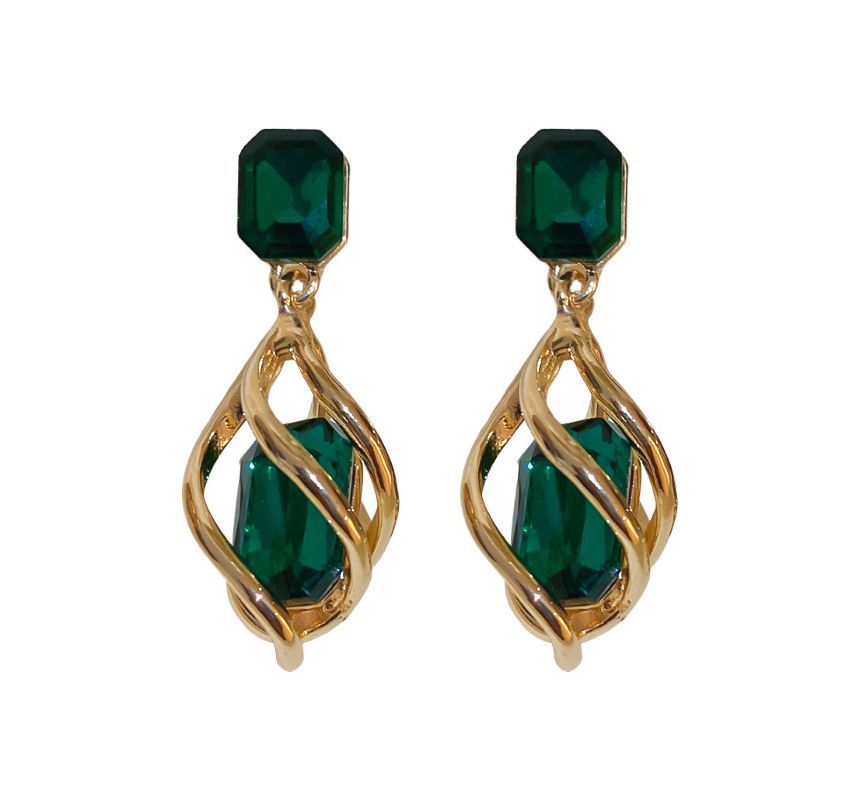 Earring Dangle Faux Crystal Alloy