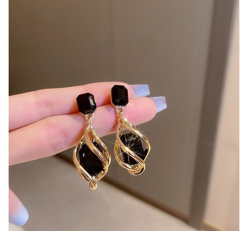 Earring Dangle Faux Crystal Alloy