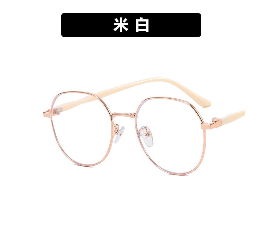 Eyeglasses Blocking Round Light Blue Frame