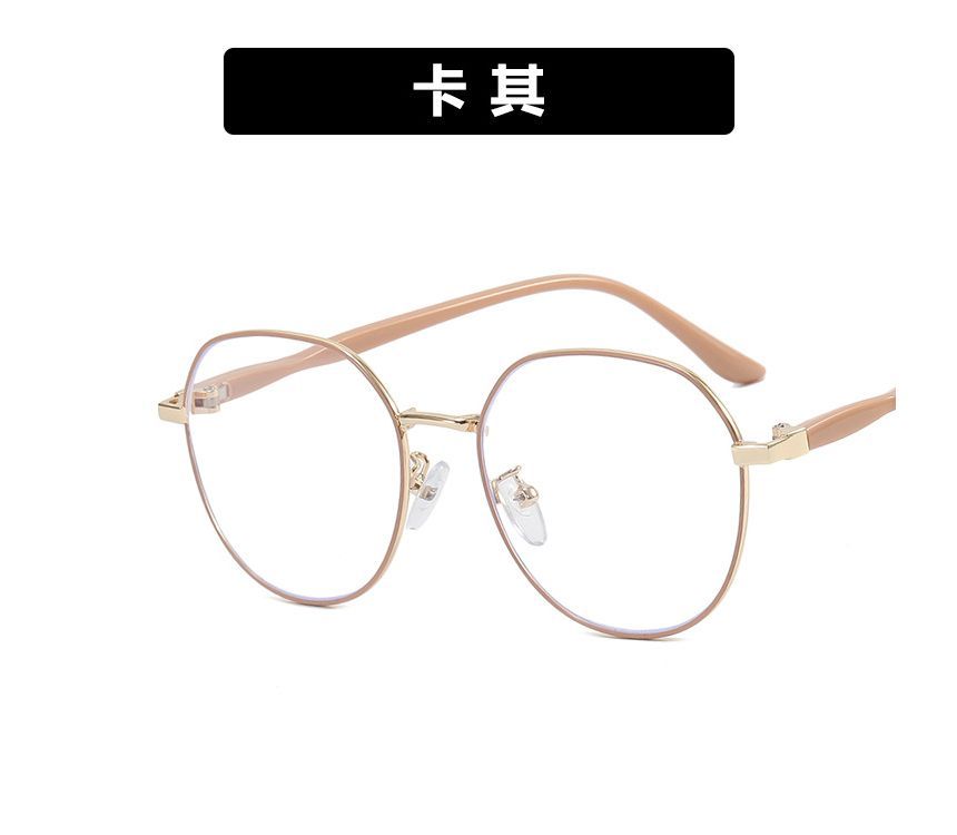 Eyeglasses Blocking Round Light Blue Frame
