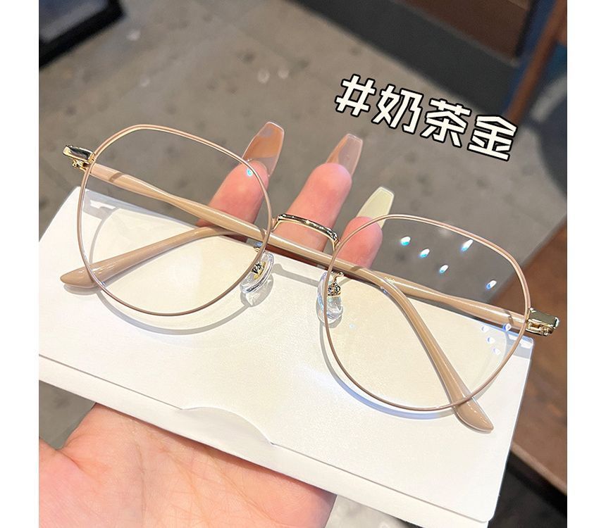 Eyeglasses Blocking Round Light Blue Frame