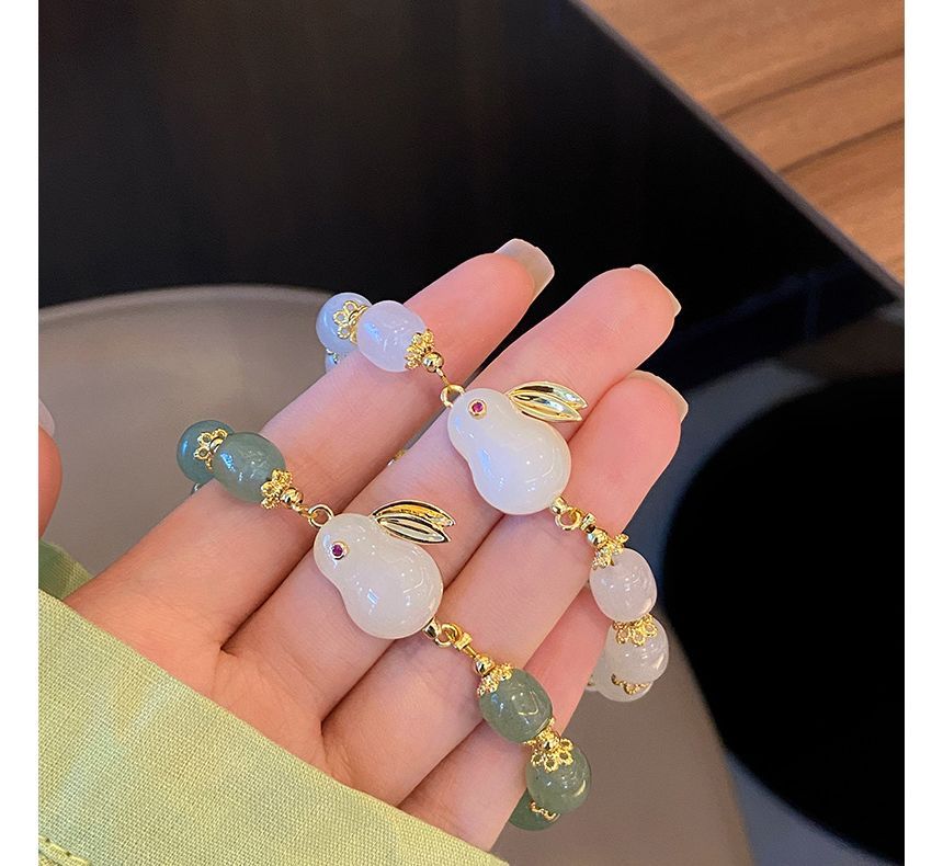 Bead Rabbit Bracelet