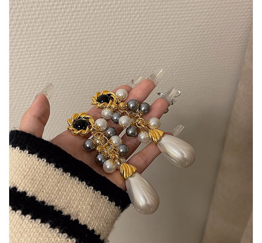 Faux Drop Earring Pearl