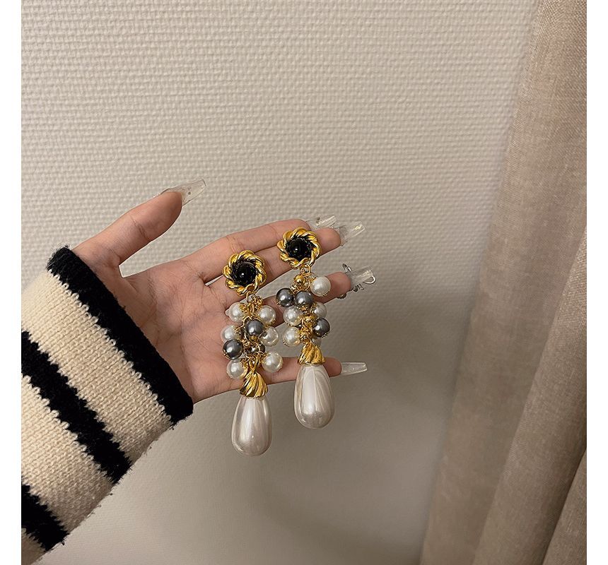 Faux Drop Earring Pearl