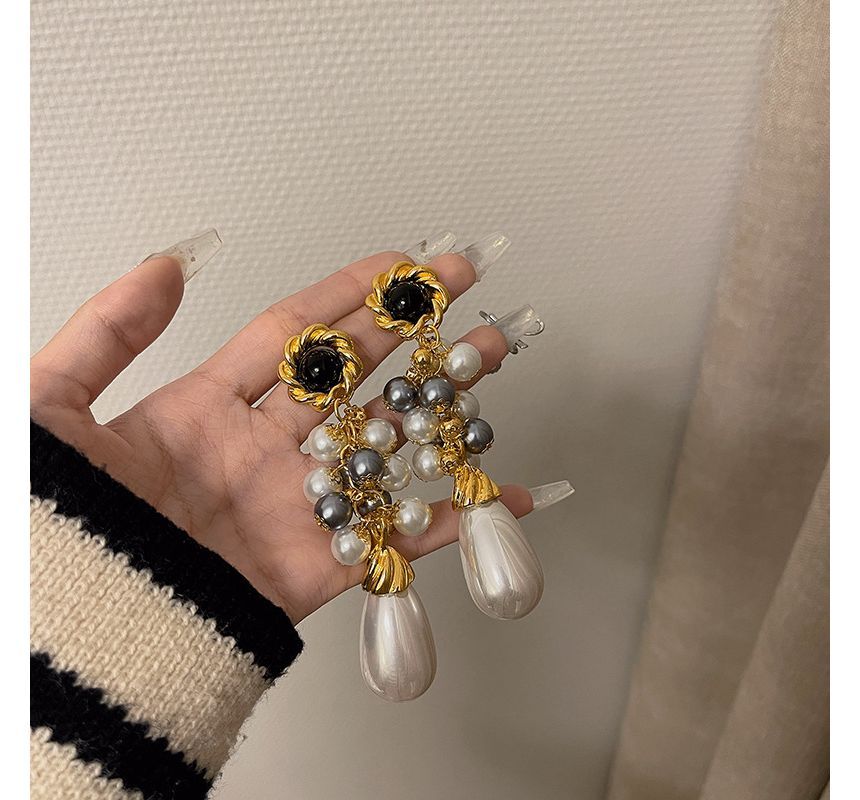 Faux Drop Earring Pearl