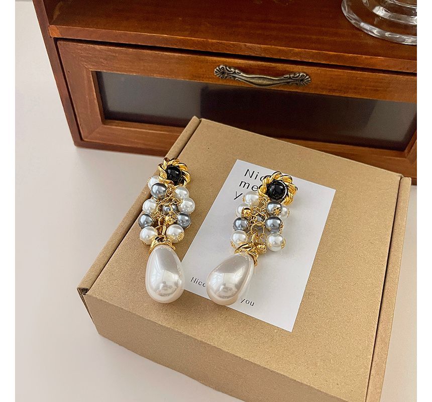 Faux Drop Earring Pearl