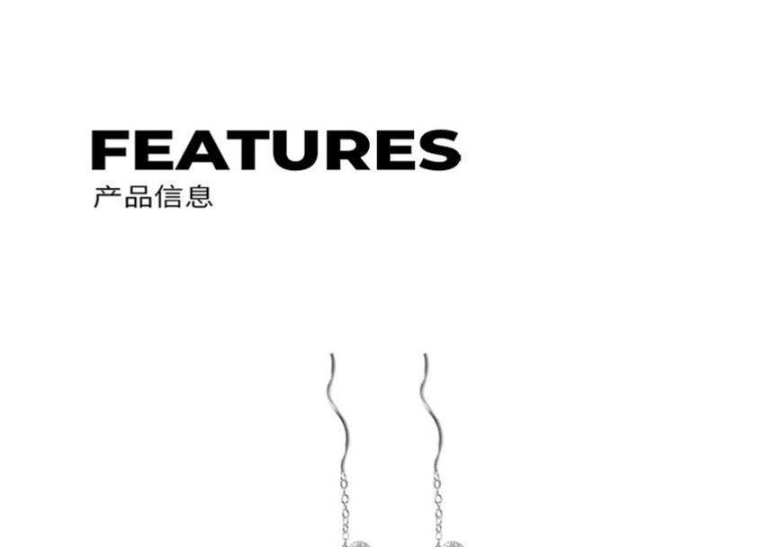 Silver Earring Sterling Heart Dangle