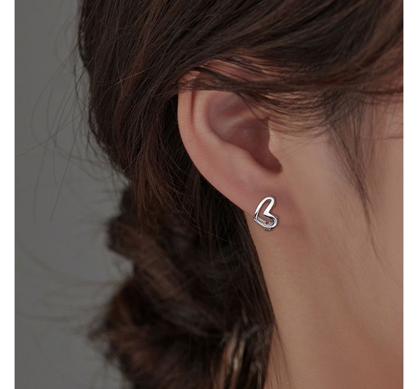 Earring Heart Sterling Silver