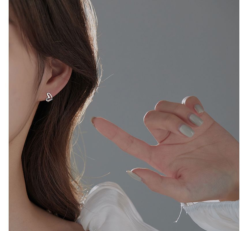 Earring Heart Sterling Silver