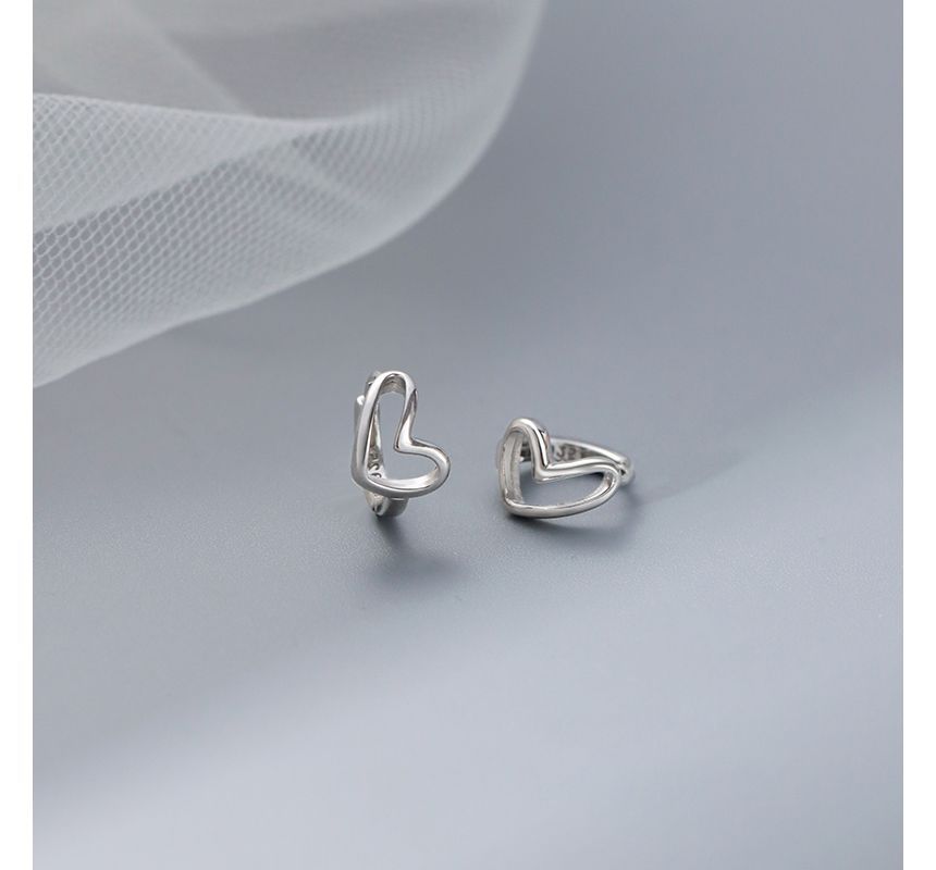 Earring Heart Sterling Silver