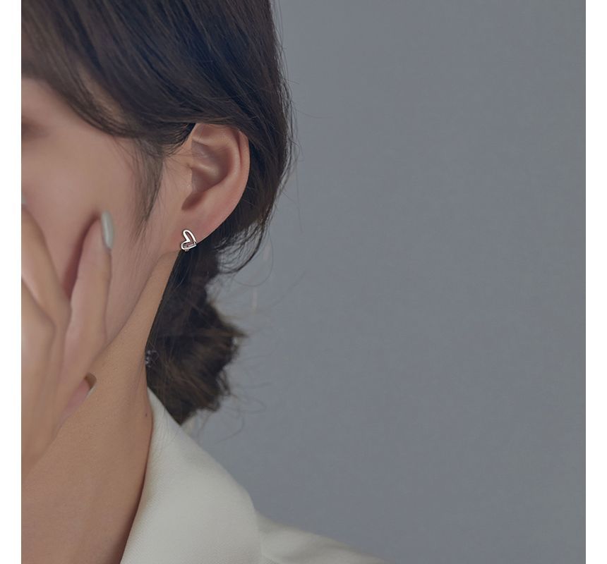 Earring Heart Sterling Silver