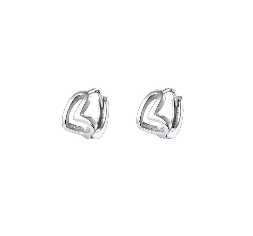 Earring Heart Sterling Silver