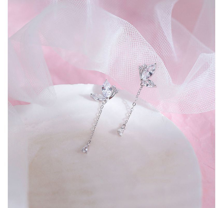 Sterling Silver Dangle Earring Butterfly