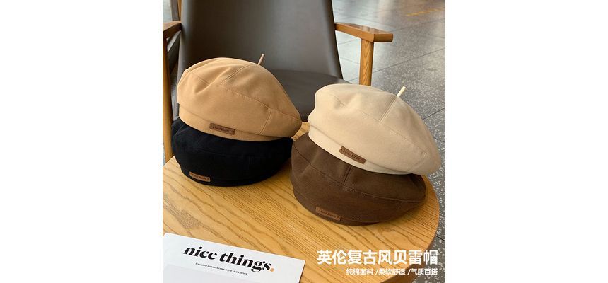 Beret Applique Hat Lettering