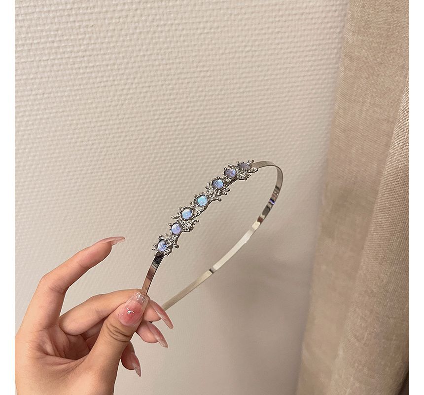 Headband Thin Moonstone Faux
